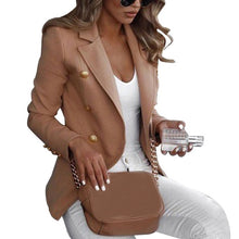 Load image into Gallery viewer, Women Long Sleeve Formal Blazer Jackets Cardigan Office Work Lady Notched Slim Fit Suit Business Autumn New Outerwear Tops