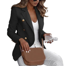 Load image into Gallery viewer, Women Long Sleeve Formal Blazer Jackets Cardigan Office Work Lady Notched Slim Fit Suit Business Autumn New Outerwear Tops