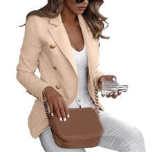 Load image into Gallery viewer, Women Long Sleeve Formal Blazer Jackets Cardigan Office Work Lady Notched Slim Fit Suit Business Autumn New Outerwear Tops
