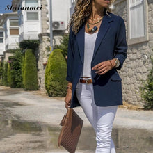 Load image into Gallery viewer, New Office Lady Elegant Suits Long Sleeve Woman Black Red Blazers And Jacket 2018 Spring Autumn Outwear Femenino